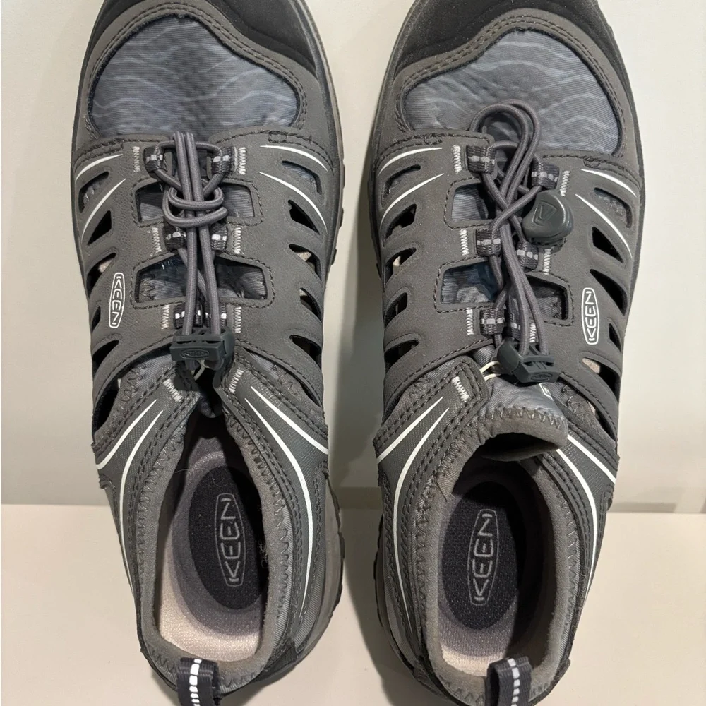 Keen Gray Terradora Ethos Hiking Shoes - Picture 1 of 4